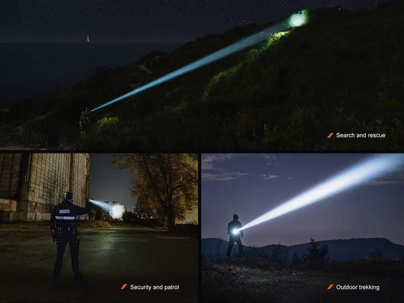Lampe Torche tactique laser Fenix TK30R – 500 Lumens rechargeable USB-C  NYCTALOPE  