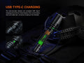 Lampe Torche tactique laser Fenix TK30R – 500 Lumens rechargeable USB-C  NYCTALOPE  