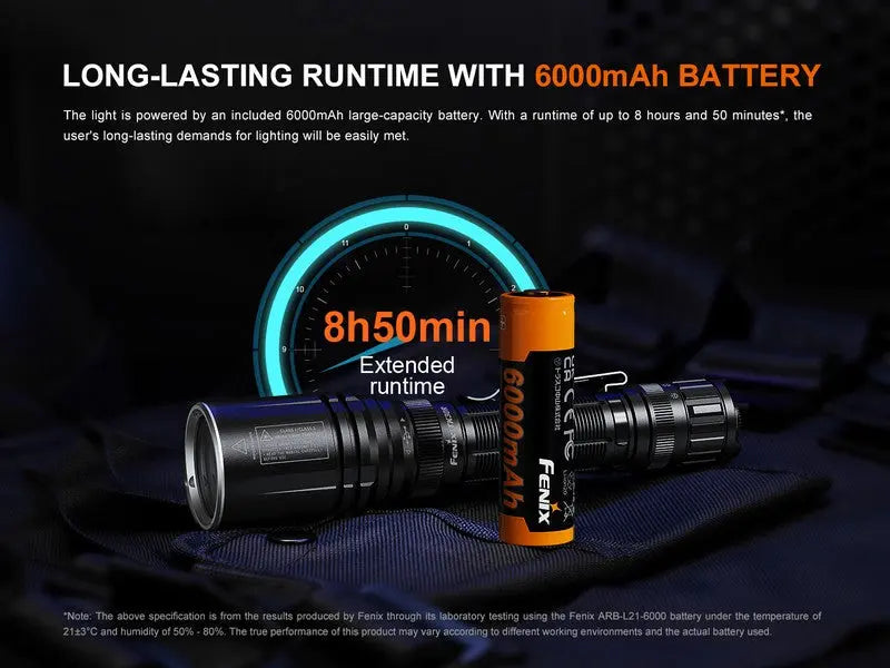 Lampe Torche tactique laser Fenix TK30R – 500 Lumens rechargeable USB-C  NYCTALOPE  