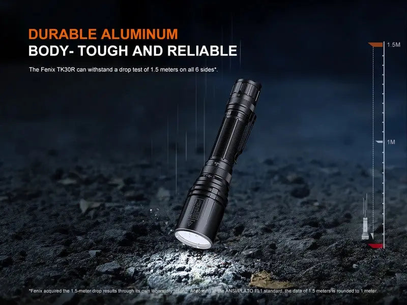 Lampe Torche tactique laser Fenix TK30R – 500 Lumens rechargeable USB-C  NYCTALOPE  