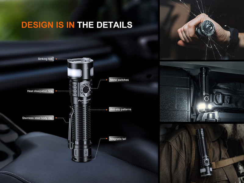 Lampe Torche Fenix LD35R - 1800 Lumens - Trois Sources Lumineuses - Rechargeable USB-C Fenix