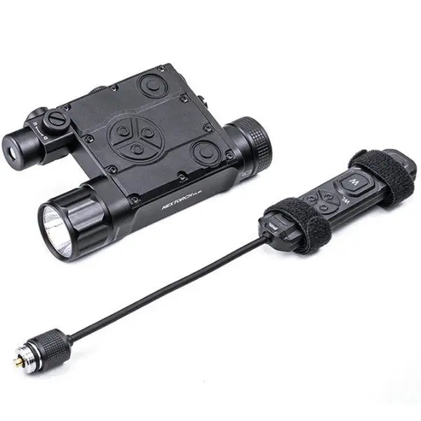 Lampe arme à feu Nextorch WL60 - 700Lumens - laser vert - Fixation sur rail  NYCTALOPE  