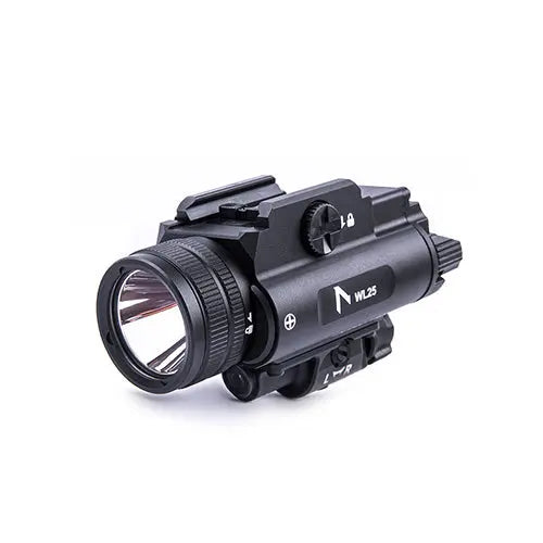 Lampe arme de poing Nextorch WL25 - 1200 Lumens - Laser Vert Intégré - Compatible Multi-Rails  NYCTALOPE  