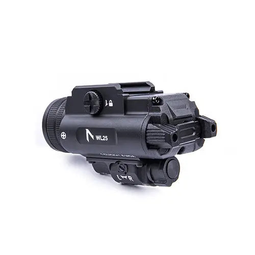 Lampe arme de poing Nextorch WL25 - 1200 Lumens - Laser Vert Intégré - Compatible Multi-Rails  NYCTALOPE  