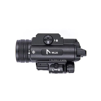 Lampe arme de poing Nextorch WL25 - 1200 Lumens - Laser Vert Intégré - Compatible Multi-Rails  NYCTALOPE  