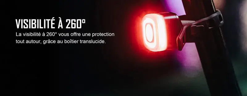 Lampe arrière pour Vélo et VTT Olight RN120C - 120 Lumens  NYCTALOPE  