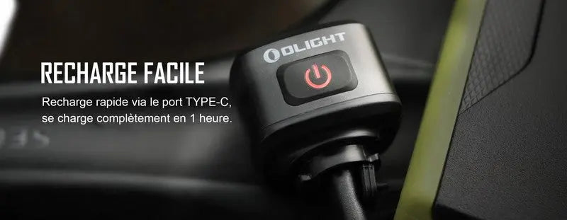 Lampe arrière pour Vélo et VTT Olight RN120C - 120 Lumens  NYCTALOPE  