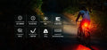 Lampe arrière pour Vélo et VTT Olight SEEMEE 30C – 30 Lumens  NYCTALOPE  