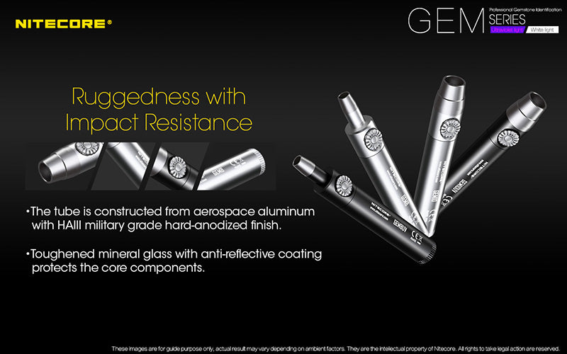 Lampe Nitecore GEM8 – Lampe d'identification professionnelle - Luminosité variable  NYCTALOPE  
