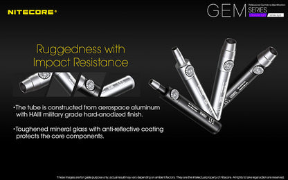 Lampe Nitecore GEM8 – Lampe d'identification professionnelle - Luminosité variable  NYCTALOPE  