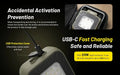 Lampe de Travail Nitecore NWL30 3000 Lumens - 3 en 1 - Anti-moustique - Powerbank - Orientable 360°  - Rechargeable USB-C - NYCTALOPE