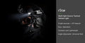 Lampe de casque tactique Nextorch rStar - 80 Lumens - sources de lumière multiples  NYCTALOPE  