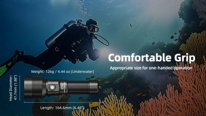 Lampe de plongée Nitecore DL30 - 1100 Lumens - NYCTALOPE