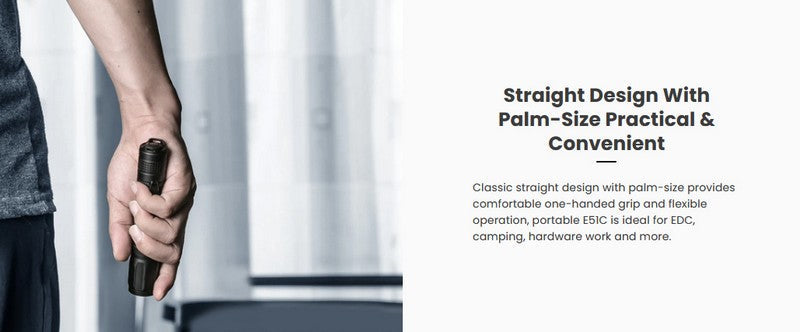 Lampe torche tactique Nextorch E51C - 1600 Lumens - rechargeable USB-C  NYCTALOPE  