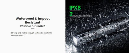 Lampe torche tactique Nextorch E52C - 3000 Lumens - rechargeable USB-C  NYCTALOPE  