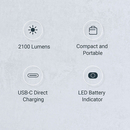 Lampe torche tactique Nextorch E51D - 2100 Lumens - rechargeable USB-C  NYCTALOPE  