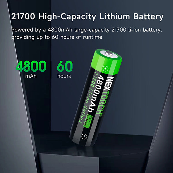 Lampe torche tactique Nextorch E52D - 3700Lumens - rechargeable USB-C  NYCTALOPE  