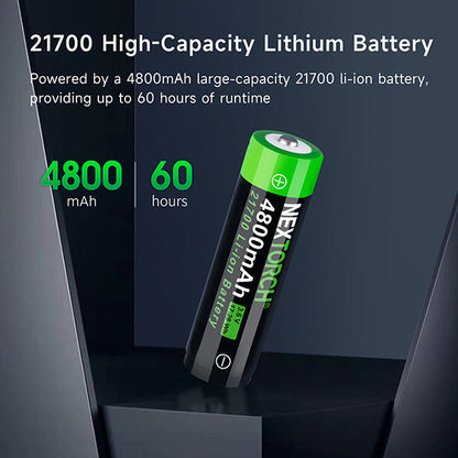 Lampe torche tactique Nextorch E52D - 3700Lumens - rechargeable USB-C  NYCTALOPE  