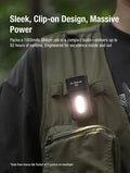 Lampe de poche Klarus E8 1000 Lumens - Triple Éclairage - Tête Pivotante 180° - Rechargeable USB-C - Noir  NYCTALOPE  