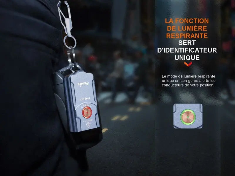 Lampe de poche porte-clés Fenix E03R V2.0 – 500 Lumens  NYCTALOPE  