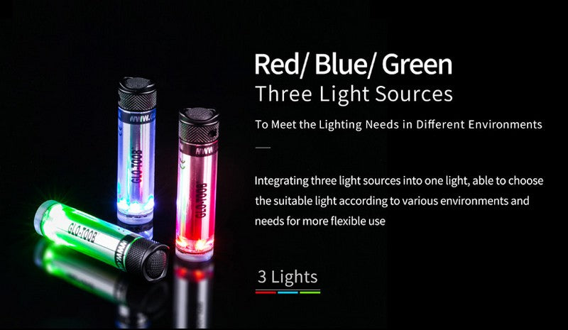 Signal lumineux Nextorch GLO TOOB GT AAA AURORA Rouge Vert et Bleu  NYCTALOPE  