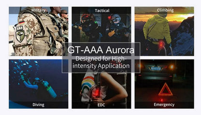 Signal lumineux Nextorch GLO TOOB GT AAA AURORA Rouge Vert et Bleu  NYCTALOPE  