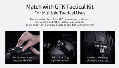 Signal lumineux Nextorch GLO TOOB GT AAA AURORA Rouge Vert et Bleu  NYCTALOPE  