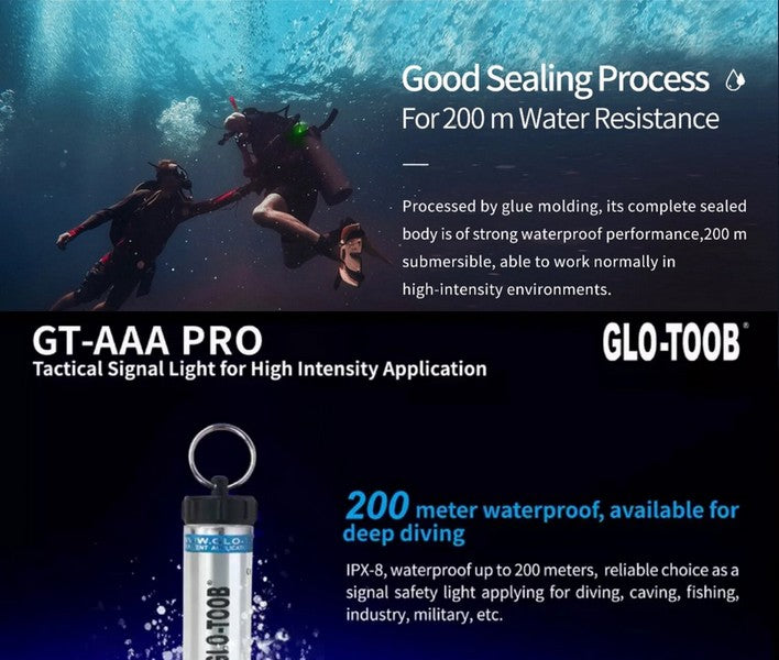 Signal lumineux Nextorch GLO TOOB GT AAA PRO - Rouge, Vert, Bleu, Jaune, Blanc  NYCTALOPE  