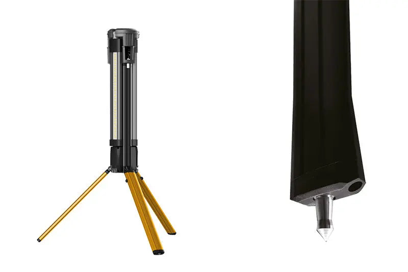 Lampe de travail Nightsearcher Tower Pro 10K 10000 Lumens - Hybride batterie/secteur - Trépied extensible - NYCTALOPE