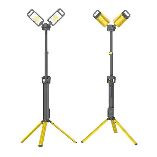 Lampe de travail Nightsearcher Tower Pro 5K 5000 Lumens - Hybride batterie/secteur - Trépied extensible - NYCTALOPE