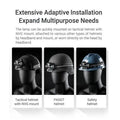 Lampe frontale Nextorch oStar - 500 Lumens - multifonctions pour casque de chantier et tactique  NYCTALOPE  