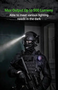 Lampe frontale Nextorch oStar - 500 Lumens - multifonctions pour casque de chantier et tactique  NYCTALOPE  