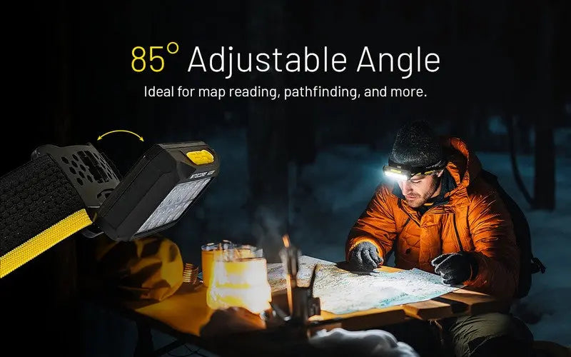 Lampe frontale Nitecore HU2000 - 2000 Lumens - S'alimente en USB-C  NYCTALOPE  