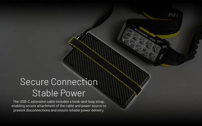 Lampe frontale Nitecore HU2000 - 2000 Lumens - S'alimente en USB-C  NYCTALOPE  