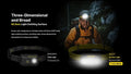 Lampe frontale Nitecore NU27 - 600 Lumens rechargeable  NYCTALOPE  