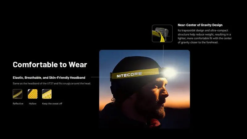 Lampe frontale Nitecore NU27 - 600 Lumens rechargeable  NYCTALOPE  