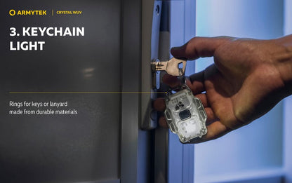 Lampe Armytek Crystal WUV - 150 Lumens Blanc + UV  NYCTALOPE  
