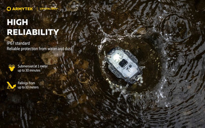 Lampe Armytek Crystal WUV - 150 Lumens Blanc + UV  NYCTALOPE  