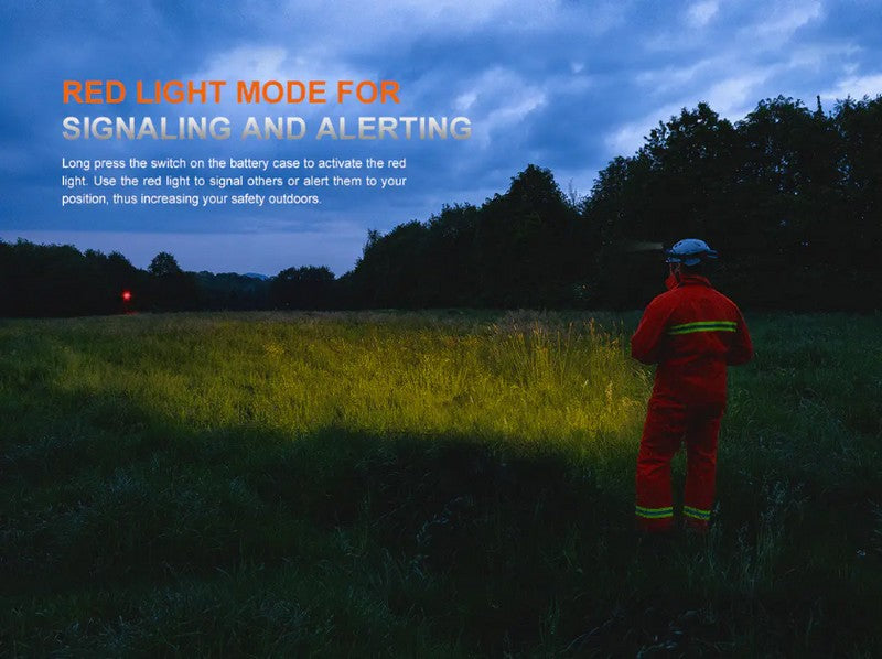 Lampe Frontale professionnelle Fenix HP35R - 4000 Lumens rechargeable  NYCTALOPE  