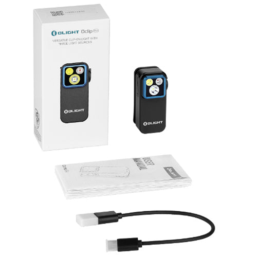 Olight Oclip PRO 500 Lumens - lampe gilet tactique lumière rouge rechargeable  NYCTALOPE  