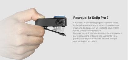 Olight Oclip PRO 500 Lumens - lampe gilet tactique lumière rouge rechargeable  NYCTALOPE  
