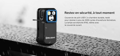 Olight Oclip PRO 500 Lumens - lampe gilet tactique lumière rouge rechargeable  NYCTALOPE  