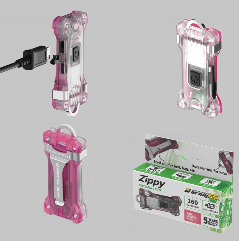 Lampe Torche Armytek Zippy - Ultra légère et rechargeable - 200 Lumens - NYCTALOPE