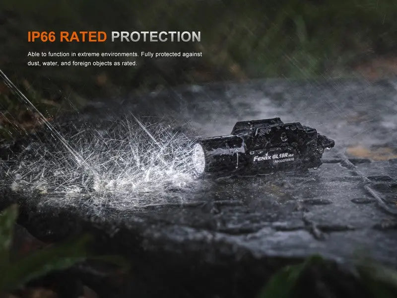 Lampe pour arme Fenix GL19R V2.0 – 1200 Lumens  NYCTALOPE  