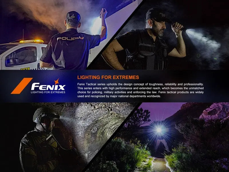 Lampe pour arme Fenix GL23R – 1200 Lumens avec laser vert rechargeable  NYCTALOPE  