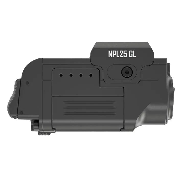 Lampe rechargeable pour arme Nitecore NPL25GL - 900 Lumens et laser vert  NYCTALOPE  