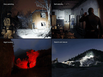 Lampe Torche tactique Fenix TK35R RED - 5800Lumens - Lumière rouge intégrée - Double Commutateur - Multi-modes  NYCTALOPE  