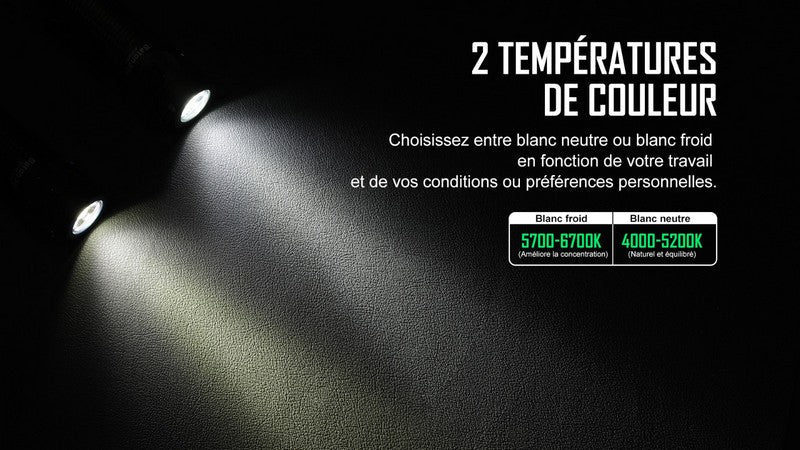 Lampe Torche Olight Baton 3 PRO - 1500 Lumens - lumière blanche froide CW  NYCTALOPE  