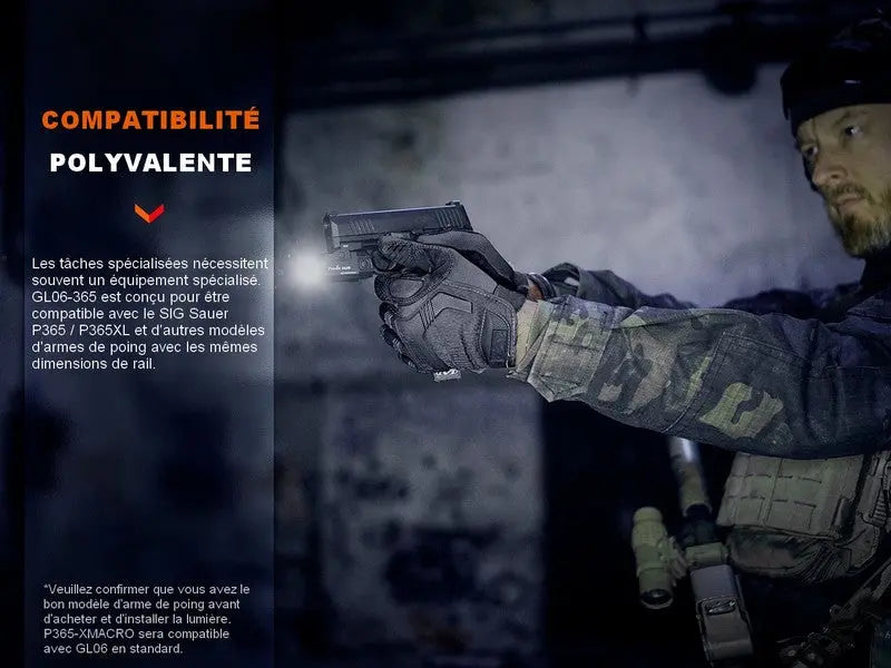 Lampe tactique pour arme – Fenix GL06 – 600 Lumens  NYCTALOPE  