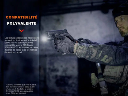 Lampe tactique pour arme – Fenix GL06 – 600 Lumens  NYCTALOPE  